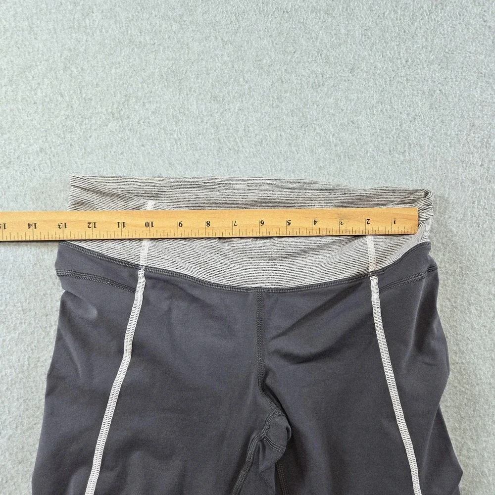 Lululemon Leggings Womens‎ 6 Black Capri Pockets Zip Pocket High Rise Yoga
